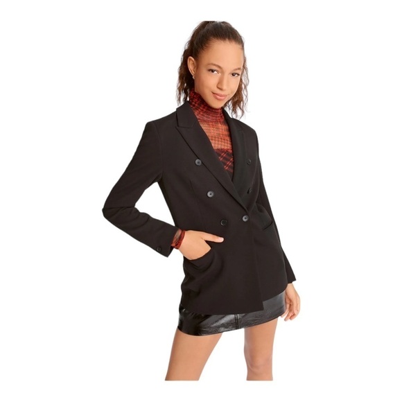DKNY Double Breasted Blazer in Black NWT - Picture 1 of 7